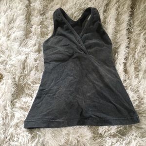 Grey workout top